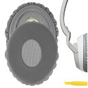 イヤーパッド QuickFit 互換性 パッド ボーズ Bose On-Ear OE2, OE2i ヘッドホンに対応 イヤパッド/イヤークッション/イヤーカップ (プロテインレザー/グレー)(2)