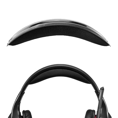 ヘッドバンド 互換性 ヘッドホンヘッドバンド プロテインレザー パッド ロジクール Logitech G930, G430, F450 対応 交換用 (ブラック)