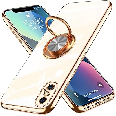 iPhone Xs Max 用ケース リング付き メッキ加工 クリア TPU 耐衝撃 驚くほどの手触り 車載ホルダー対応 軽量 薄型 レンズ保護 マット感 人気 落下防止 アイフォン Xs Max 用 スマホケース 白 MD-6DDD-05-03 iPhone Xs Max 用ケース リング付き メッキ加工 クリア TPU 耐衝撃 驚くほどの手触り 車載ホルダー対応 軽量 薄型 レンズ保護 マット感 人気 落下防止 アイフォン Xs Max 用 スマホケース 白 MD-6DDD-05-03