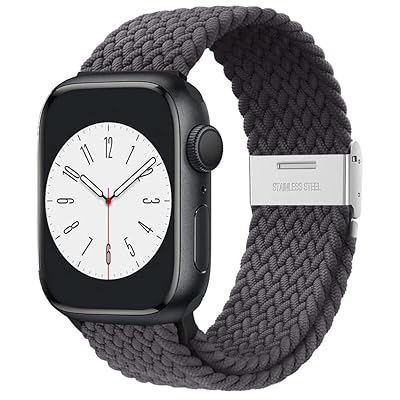 アップルウォッチ バンド Apple Watch バンド 42mm(Series 10)/41mm/40mm/38mm 編み込み 伸縮 調整可能 ソロループ Series Ultra2/Ultra/10/9/8/7/6/SE/SE2/5/4/3/2/