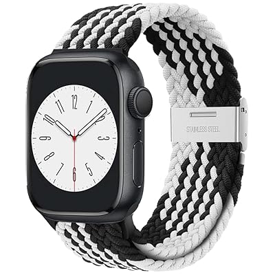 アップルウォッチ バンド Apple Watch バンド 42mm(Series 10)/41mm/40mm/38mm 編み込み 伸縮 調整可能 ソロループ Series Ultra2/Ultra/10/9/8/7/6/SE/SE2/5/4/3/2/