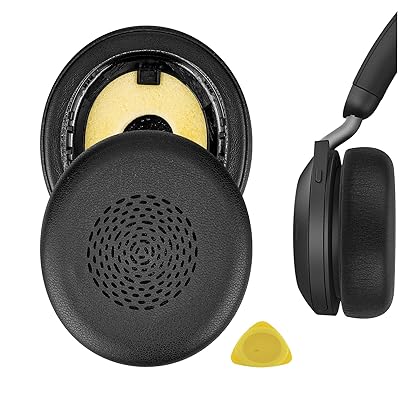 イヤーパッド QuickFit 互換性 パッド ジャブラ Jabra Evolve2 75 ヘッドホンに対応 パッド イヤー(黒)