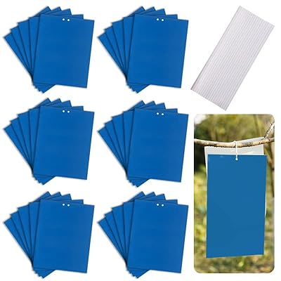 カラ：ブルー、15*20cm 合計：30枚 コバエ取り コバエ 害虫駆除 ハエ取り 殺虫器 アブラムシ 駆