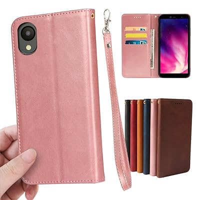 適用 Galaxy A23 5G ケース 手帳型 PUレザー ストラップ 同梱 カード収納 スタンド機能 耐衝撃 ギ