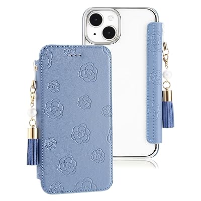 スマホカバー iphone 16e 手帳型 花柄 レザー カメリア 素敵 6.1インチ 押し型 メッキ加工 メタル