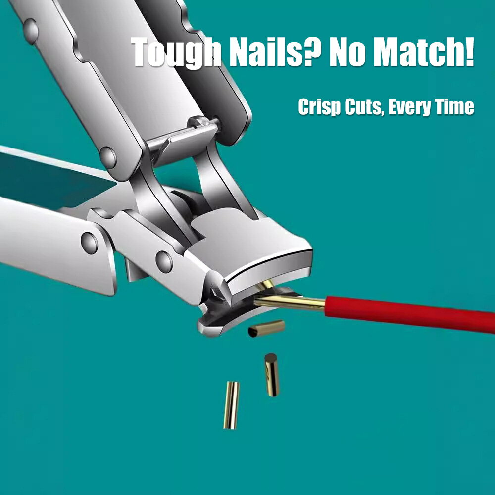 高品質爪切り抗スプラッシュ爪カッター取り外し可能なデザイン爪はさみステンレス鋼マニキュア爪カッター(4)