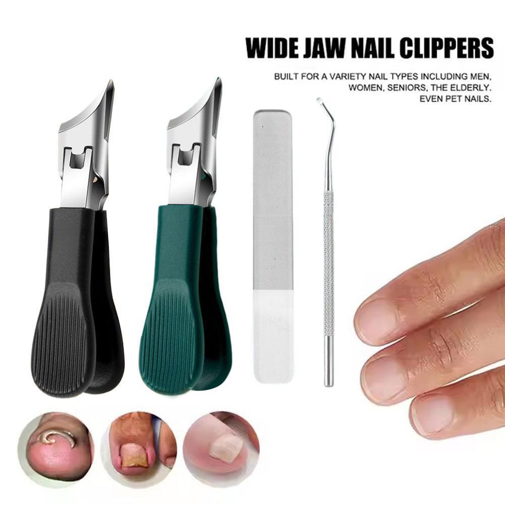 プロの斜め爪切り広顎開口部抗爪ステンレス鋼足の爪プライヤーマニキュアツール