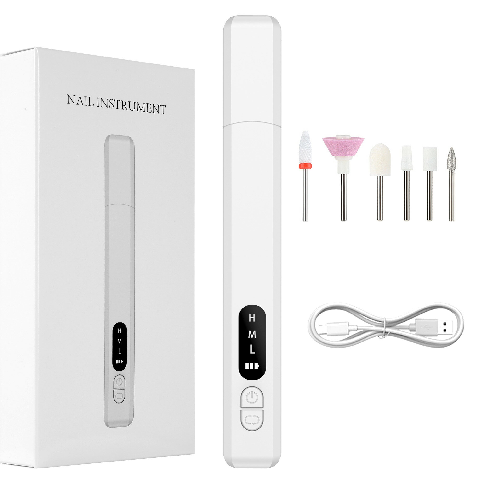 電気ネイルポリッシャードリルビットプロフェッショナル爪研削研磨角質除去アートサンディングファイル..