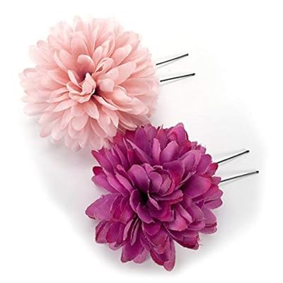 髪飾り 手作り Uピン 振袖 袴 浴衣 着物 髪留め 簪 キュート 花 髪飾り ファー ドレス 結婚式