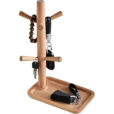 玄関収納 鍵置く 鍵ホルダー 枝 オフィス 木製 小物 収納 アクセサリー トレイ 簡単組立 高い