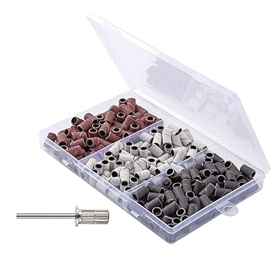 ネイルケアツール ネイルサンディングバンド 80# 120# 180# セット+ネイルドリルビット