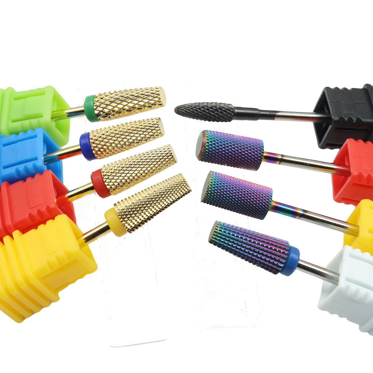 プロのマニキュアネイルドリルビット,使いやすいネイルビット,ヘッドセット,ジェルリムーバー,アクリルネイルツール,ネイルドリルアクセサリー