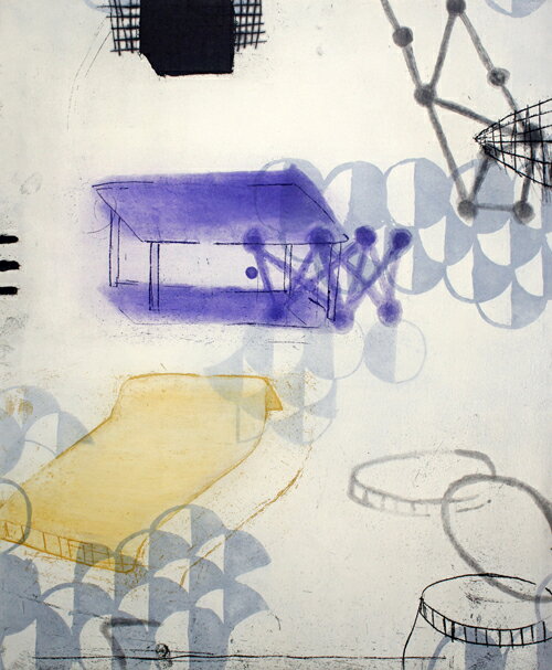 版画/銅版画 原陽子 どこから行っても遠い場所 現代アート 抽象 送料無料