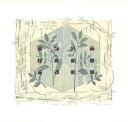 版画/油性木版シルクスクリーン 白駒一樹 Botanical house(s) 現代アート 抽象 送料無料