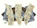 版画/油性木版・シルクスクリーン 白駒一樹 照葉-2 現代アート 抽象 送料無料