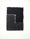 版画/リトグラフ・シルクスクリーン 坪田政彦 玄・描-K 現代アート 抽象 送料無料