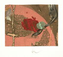 版画/銅版画+コラージュ 山本正文 枯木-2 現代アート 抽象 送料無料