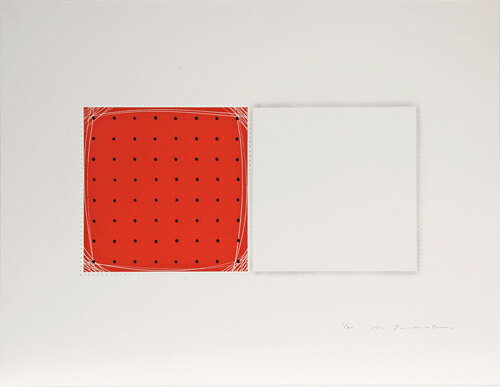 版画/シルクスクリーン 坪田政彦 彩・点・透-K 現代アート 抽象 送料無料