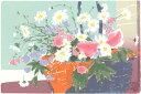 版画/シルクスクリーン 福本吉秀 windy day 2 現代アート 抽象 送料無料