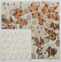 版画/油性木版 白駒一樹 慈雨 現代アート 抽象 送料無料