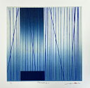 版画/リトグラフ・ドライポイント 鳴海伸一 TSUNAGU_R0306_BL10 現代アート 抽象 送料無料