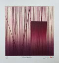 版画/リトグラフ・ドライポイント 鳴海伸一 TSUNAGU 024_4 モダンアート 抽象 送料無料