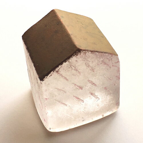 オブジェ/キャストガラス 扇田克也 OGFA-32 HOUSE RAIN 現代アート 抽象 送料無料