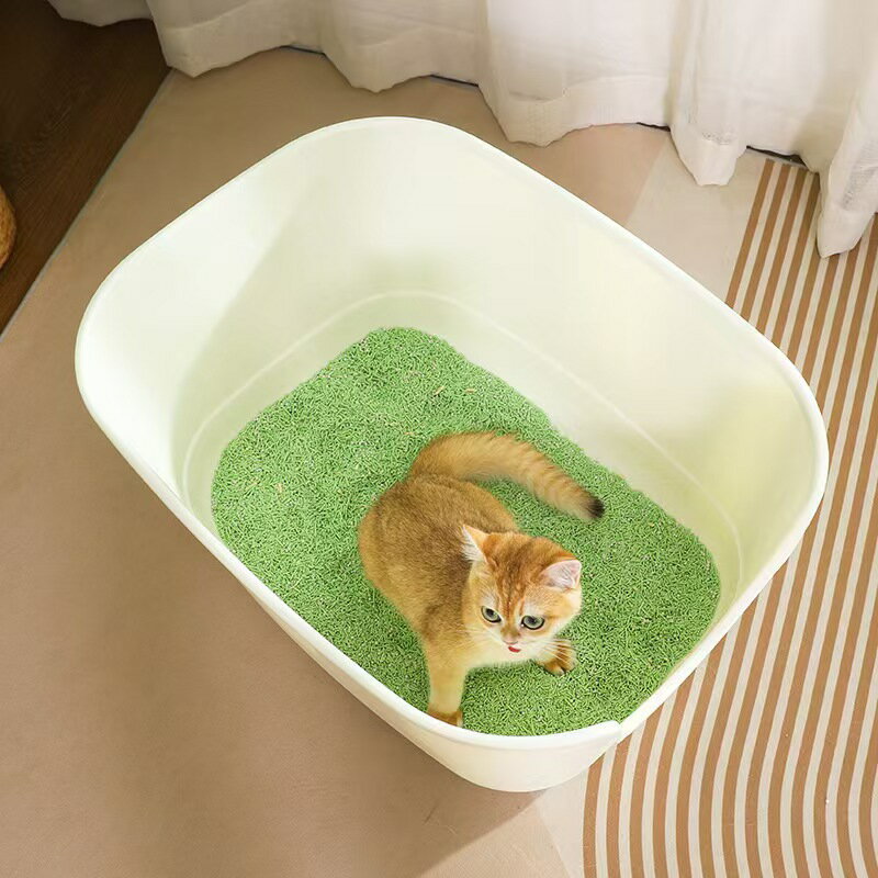 乐天商城 - / 猫 ネコ ねこ用 トイレ 猫トイレ ねこトイレ 大容量 大きめ 大型 大型ネコ 飛び散らない