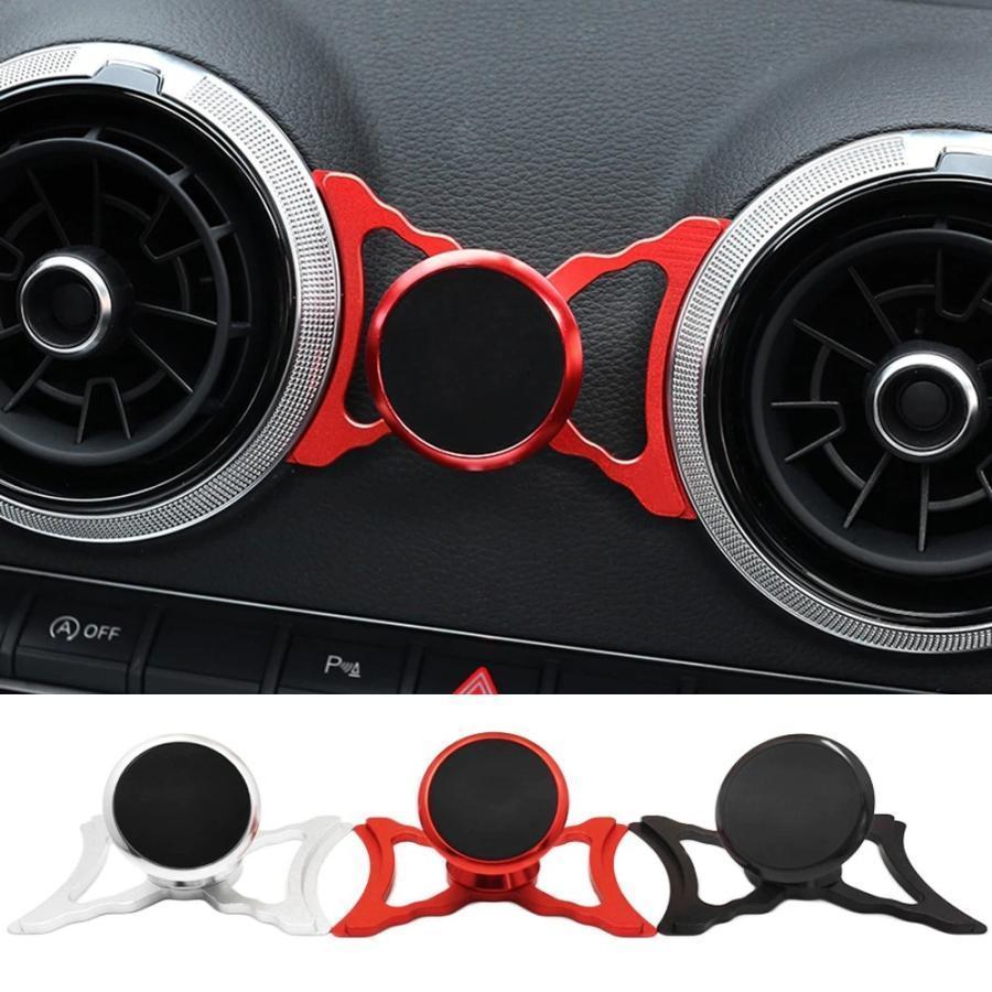 アウディ A3 S3 RS3 8V 8P Q2 SQ2 電話 スマホ ホルダー エアベント マグネット 360回転 アクセサリー 内装 パーツ