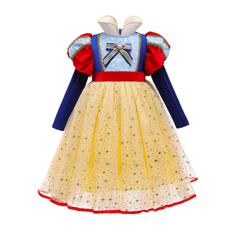 乐天商城 - 子供ドレス ワンピース 春 夏 HALLOWEEN COSTUME KIDS ワンピース キッズ 女王ドレス ガールズ スノーホワイト プリンセス風 ステージ衣