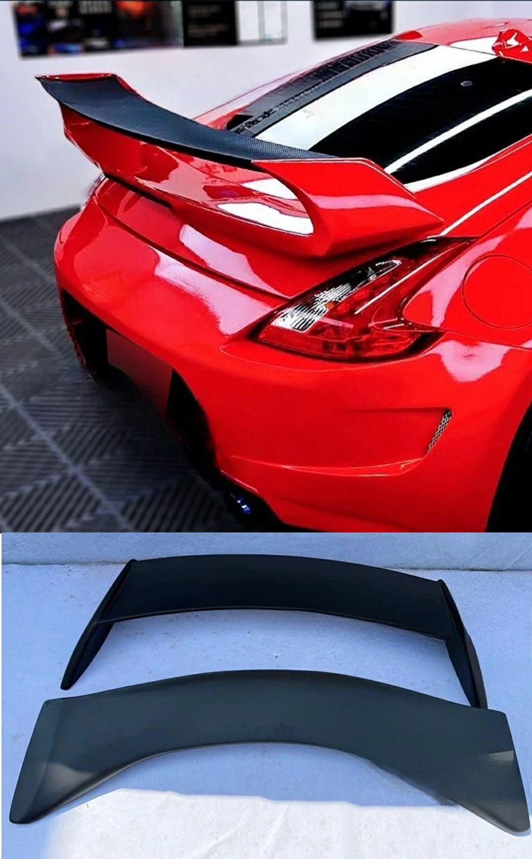 乐天商城 - 日産 フェアレディZ Z34/370Z 前期/中期/後期 '08～'21 社外 FRP製 リヤ/リア ウイング GTウイング トランクスポイラー ダックテール/ビ