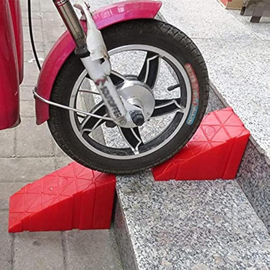 スロープパッド 車椅子用スロープ 2個 車用スロープ 車いす用スロープ 車いす用 歩道用 車 スクーター 自転車 オートバイ 車椅子用スロ