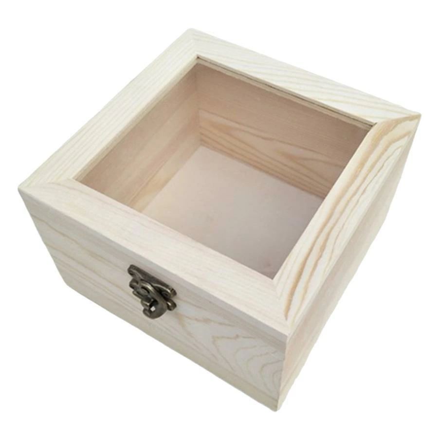 乐天商城 - 木箱 収納ボックス 蓋付き 木製ケース 小物 未塗装 未完成 空白 DIY 収納盒 全6サイズ