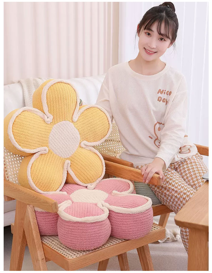 花柄 クッション 直径45cm 直径60cm 厚手 座布団 寝室クッション 出窓クッション 座布団 可愛い クッション 畳 和室 リビングルーム 寝 [3]
