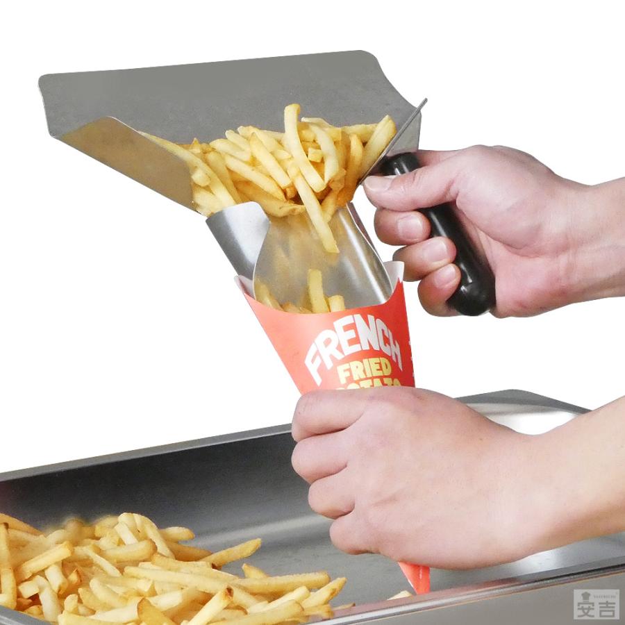 乐天商城 - ポテトスクープ スクープ フライドポテト シャベル ポップコーンスクープ 包装 袋詰め スコップ 右手用