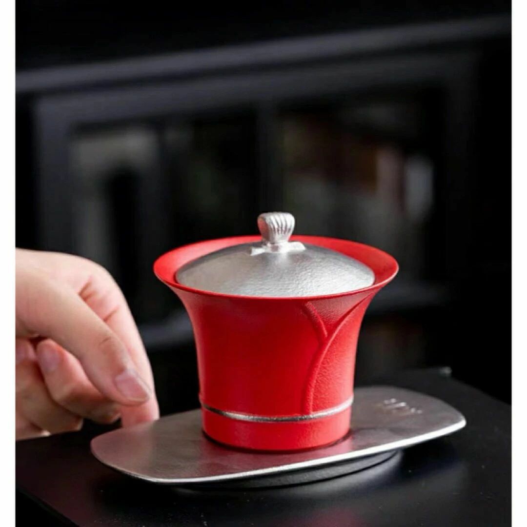 G-FRONTIER楽天市場店の蓋碗 茶杯セット おしゃれ 耐熱磁陶器製の中国茶器 1客｜アングル3