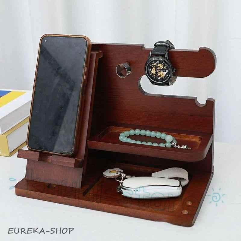 誕生日プレゼント 男性 父の日プレゼント スマホスタンド 木製 父親誕生日プレゼント スマホ置き ペン立て 誕生日贈り物 メンズ ギフト g-frontier-10003908 G-FRONTIER楽天市場店 サンプル画像2