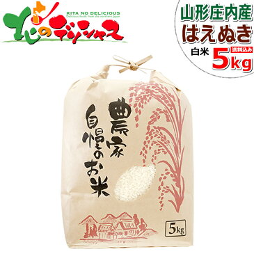 【出荷中】山形県産 庄内産 新米 はえぬき 令和2年産 白米 5kg 日本穀物検定協会 食味ランキング A 1等米 つやひめ こめ コメ 米 白米 精米 精白米 精米済み ギフト 贈り物 通販 人気 グルメ 送料無料 送料込み お取り寄せ 【出荷場:山形県H】