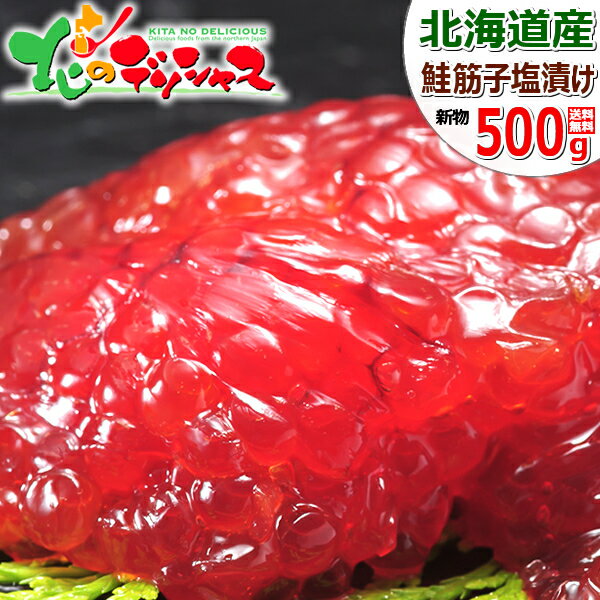 筋子 北海道産 鮭筋子 500g (塩漬け/