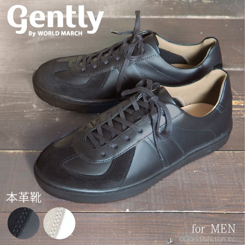 革靴 カジュアル メンズ 本革 ムーンスター コート スニーカー Gently ワールドマーチ レザー シューズ スエード 切り替え 軽い 撥水 防水 幅広 4...