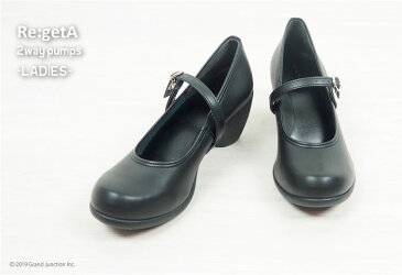 《700円〜最大1800円OFFクーポン》 長時間 疲れない ストラップ パンプス【リゲッタ RegetA ストラップパンプス レディース ブラック 黒 ストラップ かわいい 太ヒール ヒール 厚底 ベルト 痛くない 歩きやすい 仕事 フォーマル 結婚式 冠婚葬祭 春 夏】