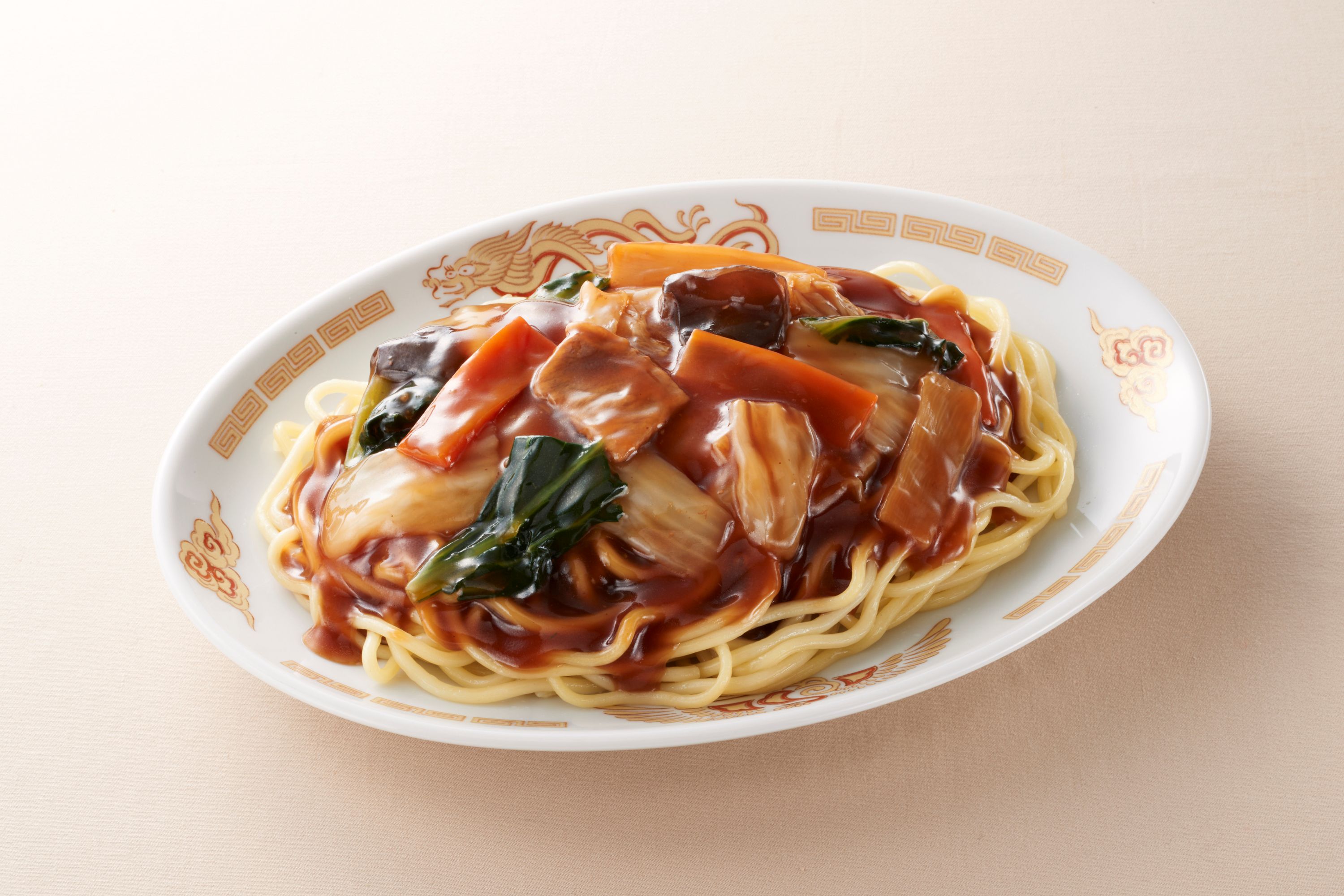 オイスターソース香る太麵あんかけ焼そば1食用　レンジ対応　12袋入り