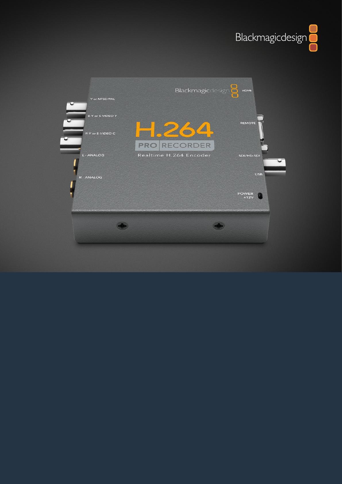 新品 Blackmagic Design VIDPROREC H.264 Pro Recorder ブラックマジックデザイン