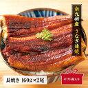 南九州産うなぎ　長焼き160g　2尾　ギフト用　※食べ方...