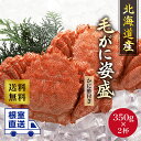 根室直送!【北海道産】毛がに姿盛り 350g*2 カニ かに 蟹 毛がに 蟹 生 冷凍 釜茹で 刺し身 お歳暮 ギフト お中元 お取り寄せグルメ 食品 海の幸 ...