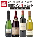 【送料無料】メドック格付けシャトーワイン入り！豪華ワイン4本セット