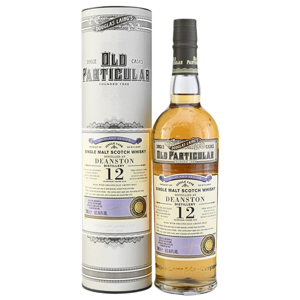 ダグラスレイン オールド パティキュラー ディーンストン オーガニカリー グロウン モルト　2010　12年