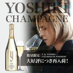 【送料無料】Y by YOSHIKI × CHAMPAGNE POMMERY BRUT【数量限定】ヨシキ 750ml シャンパーニュ