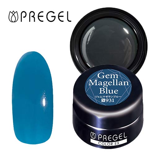 PREGEL プリジェル カラーEX ジェルネイル カラージェル 931 ジェムマゼランブルー 3g【定形外郵便】 PREGEL プリジェル カラーEX ジェルネイル カラージェル 931 ジェムマゼランブルー 3g【定形外郵便】