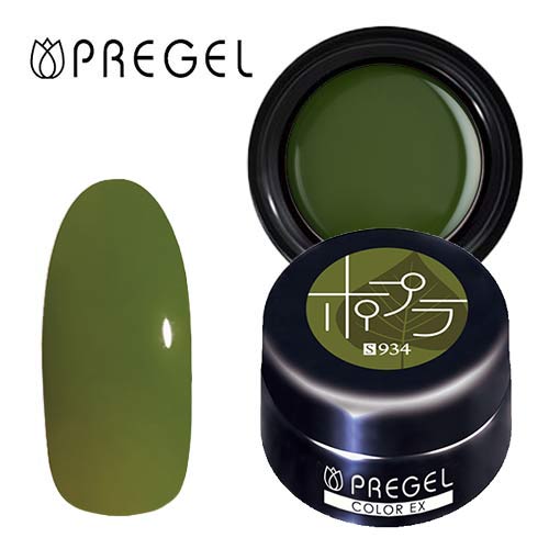 PREGEL プリジェル カラーEX ジェルネイル カラージェル 934 ポプラ 3g【定形外郵便】